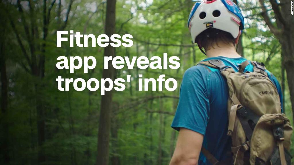 Fitness app reveals military info