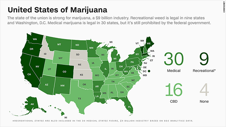 medical marijuana map