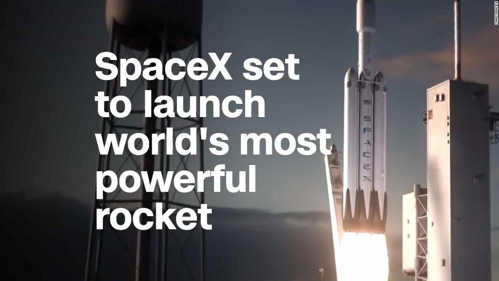 SpaceX set to launch world's most powerful rocket