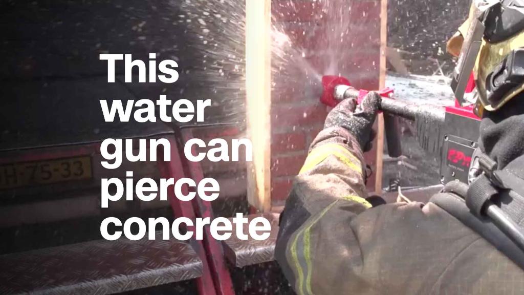 This water gun can pierce concrete