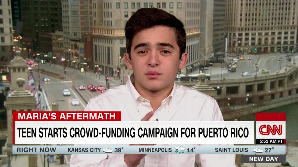 Ninth grader raises funds for Puerto Rico