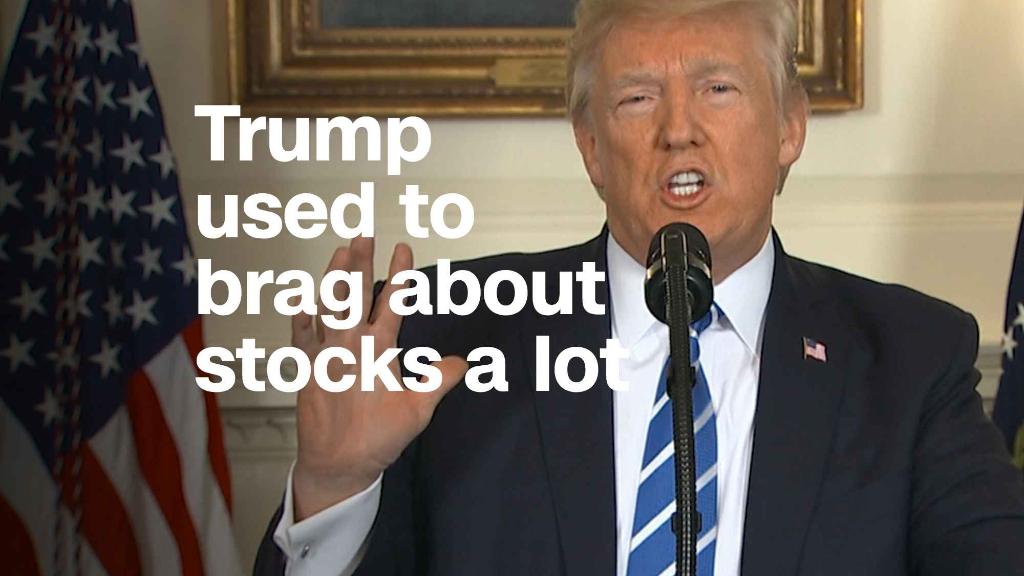 Trump used to brag about stocks. Now he's quiet