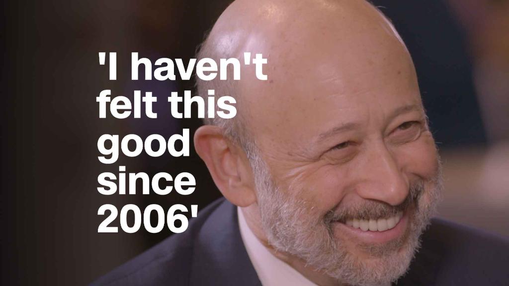 Goldman Sachs CEO Lloyd Blankfein: 'I haven't felt this good since 2006'