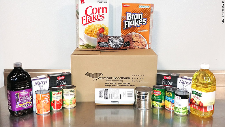 vermont foodbank food box