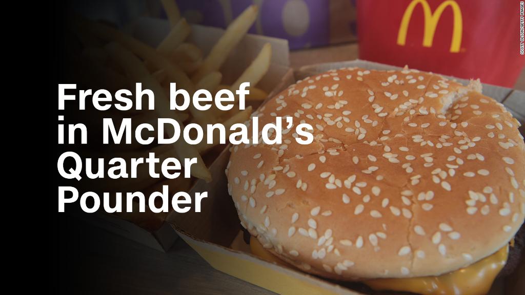 McDonald's puts fresh beef in Quarter Pounder