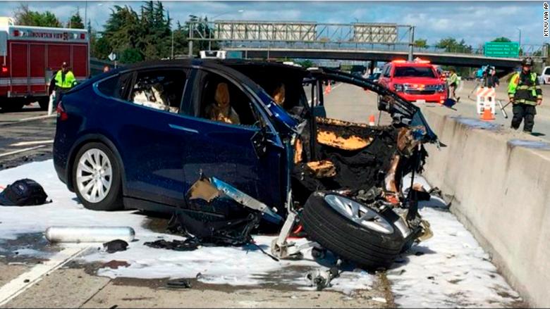 Tesla Model X crash