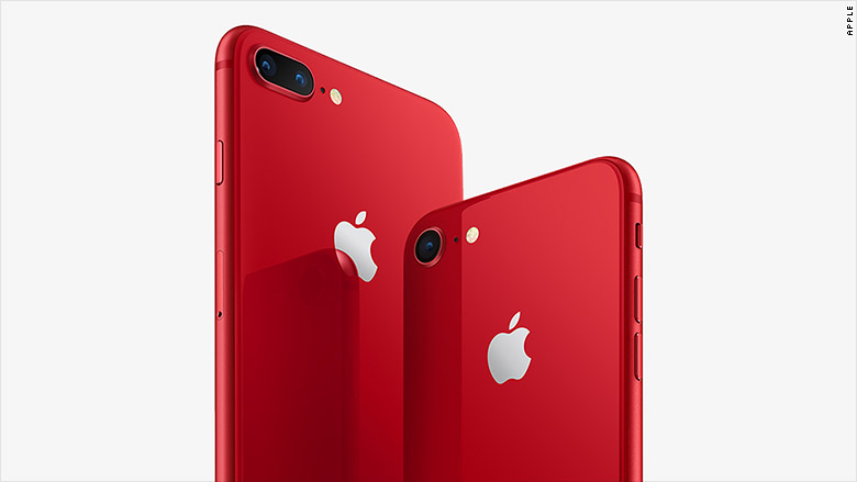 red iphone 8