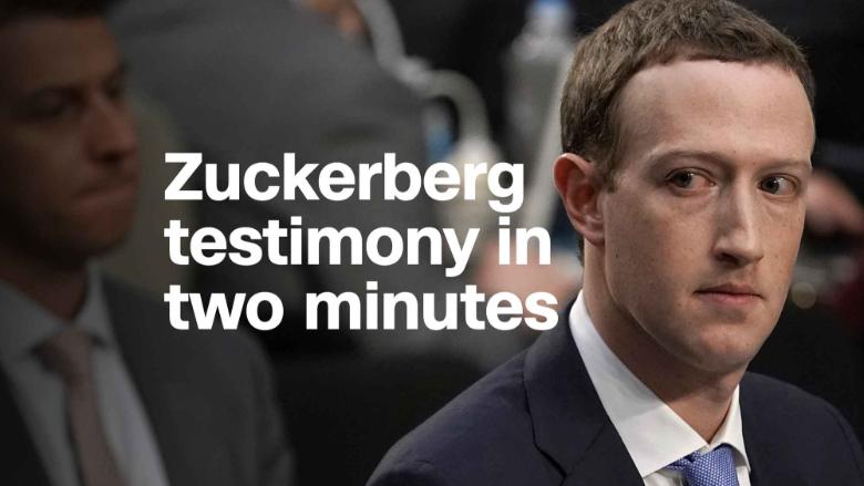 Mark Zuckerberg's Senate testimony in two minutes - Video - Technology