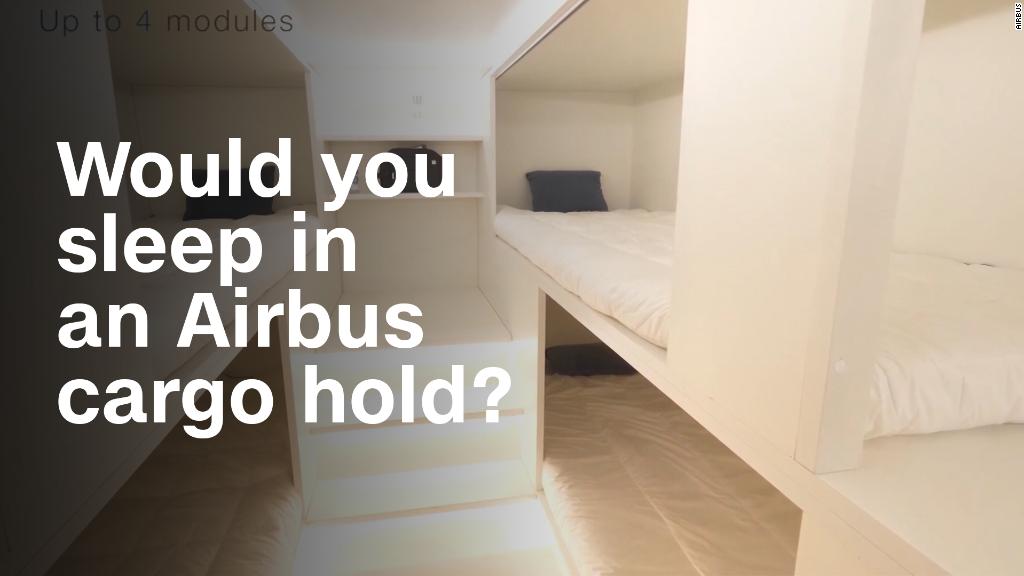 Would you sleep in an Airbus cargo hold?