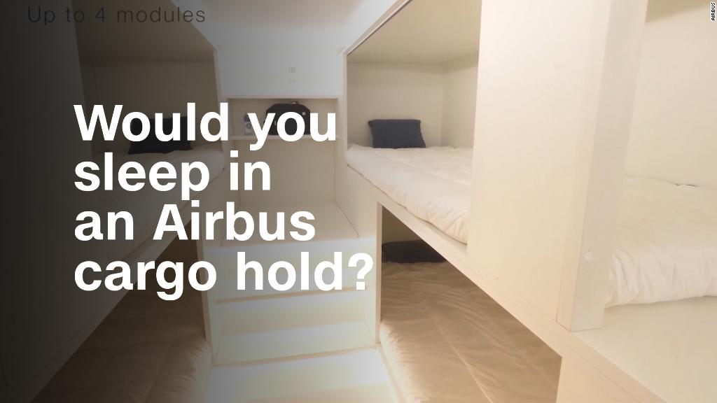 Would you sleep in an Airbus cargo hold?