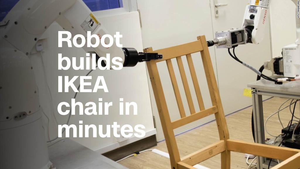 Watch this robot assemble an IKEA chair in minutes