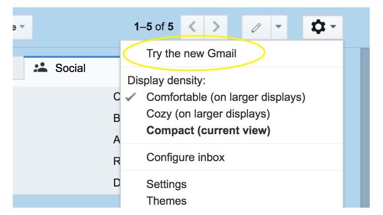 try new gmail