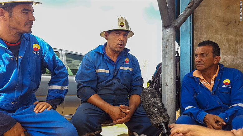 Venezuela oil refineries workers