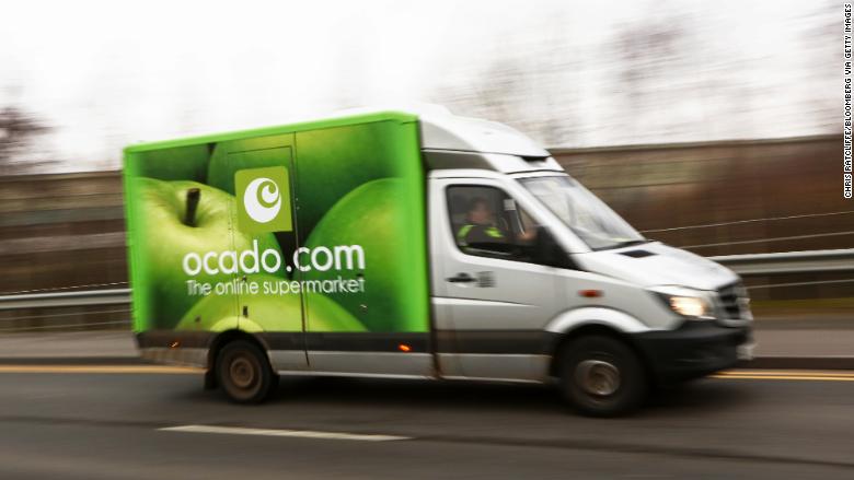 ocado truck delivery uk