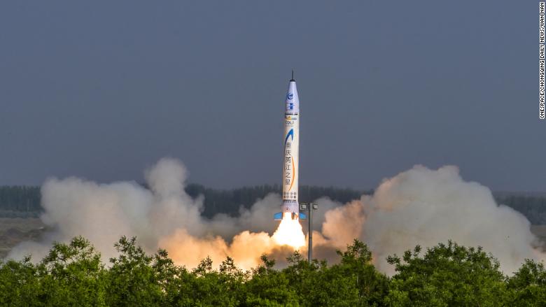 onespace china rocket launch closeup