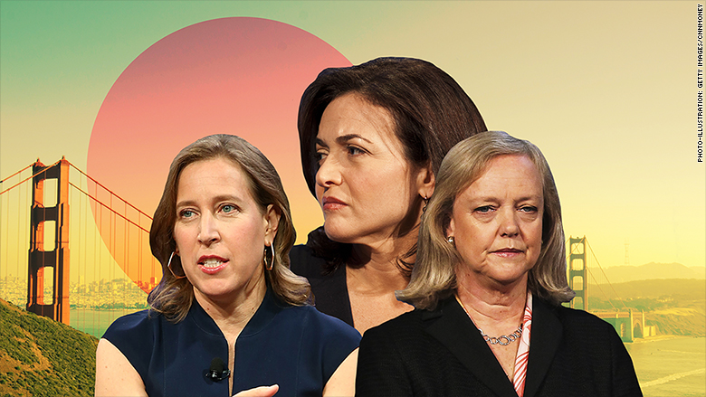 pacific women in tech Sheryl Sandberg Susan Wojcicki Meg Whitman