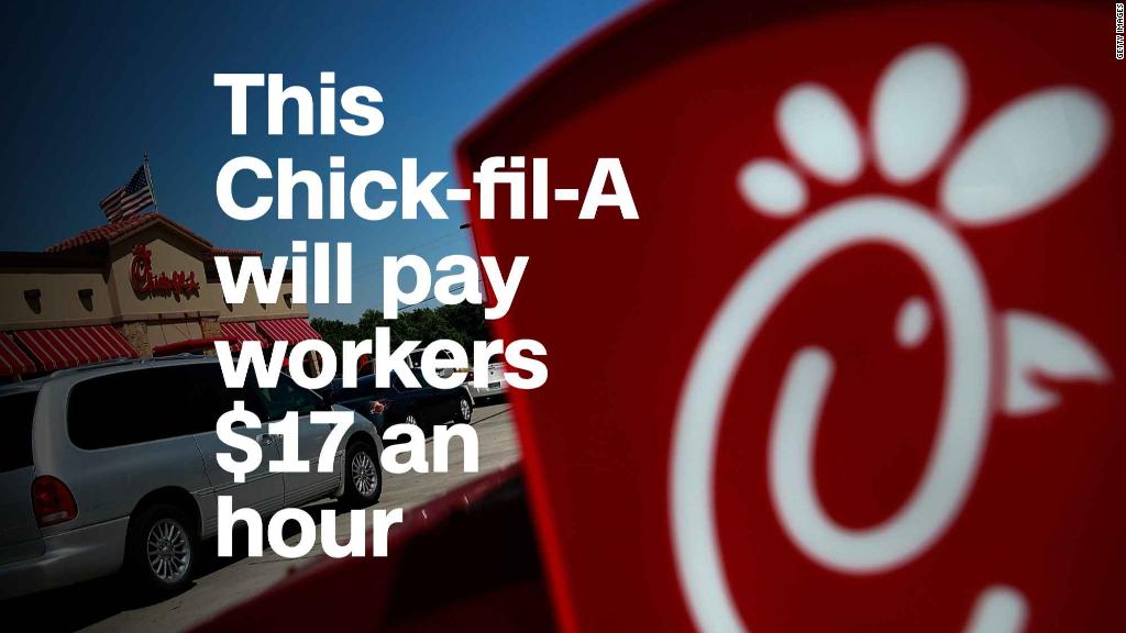 This Chick-fil-A will pay workers $17 an hour