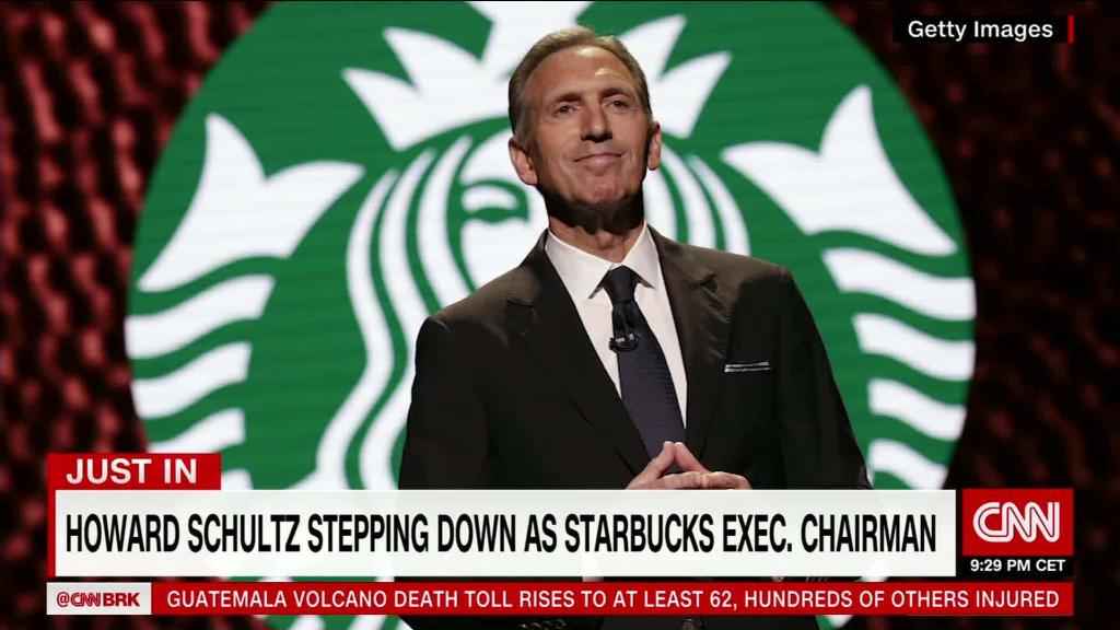 Starbucks Chairman Howard Schultz steps down