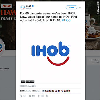 IHOP Is Renaming Itself IHOB - What Does IHOb Mean?