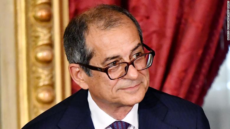 italy Economy Minister Giovanni Tria