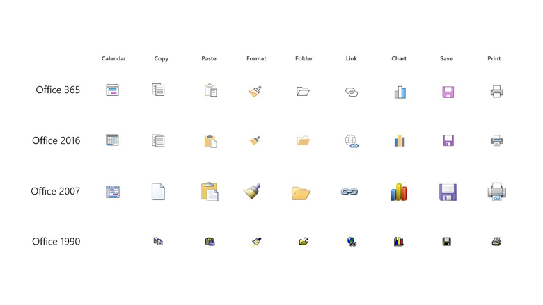 new microsoft office icons