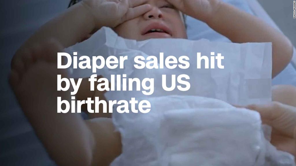 Diaper sales hit by falling US birthrate