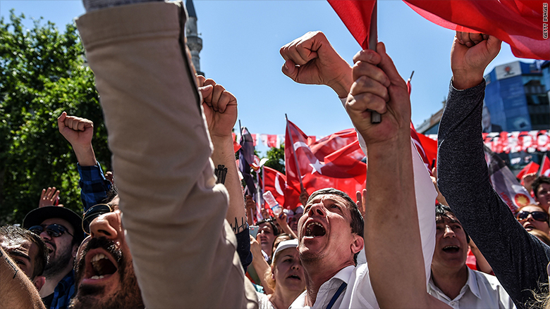 turkey economy istanbul political rally