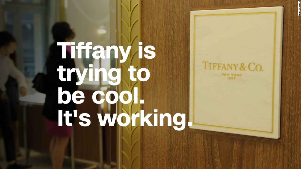 Tiffany is trying to be cool. It's working.