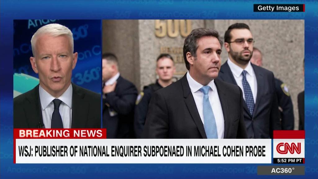 WSJ: National Enquirer subpoenaed in Cohen probe