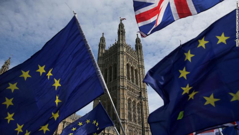 brexit eu flags london