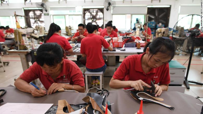 china leather shoe factory