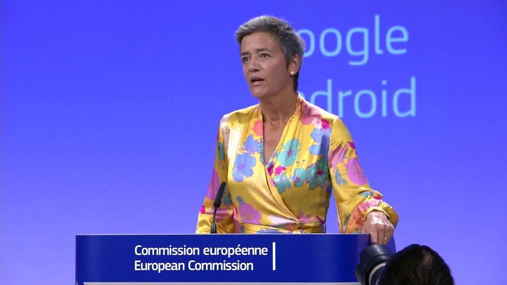 Google fined $  5B for antitrust breach in Europe