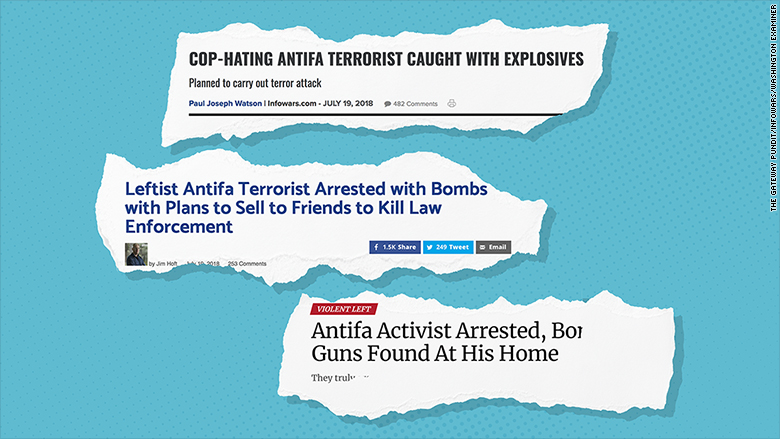 antifa headlines