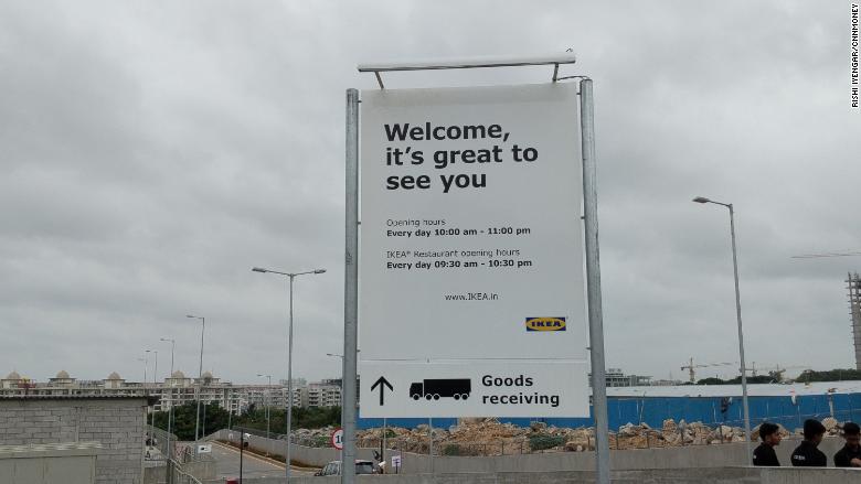 ikea india welcome sign