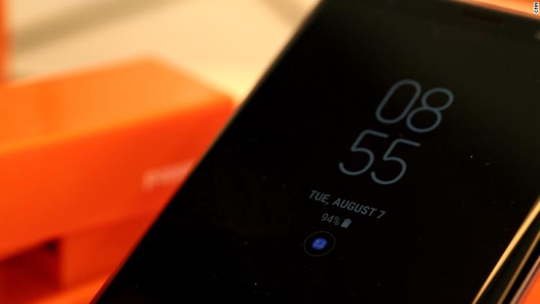 samsung galaxy note 9 clock face