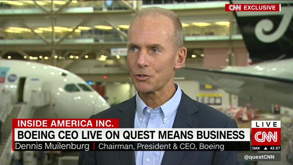 Boeing CEO: Global trade extremely important to us