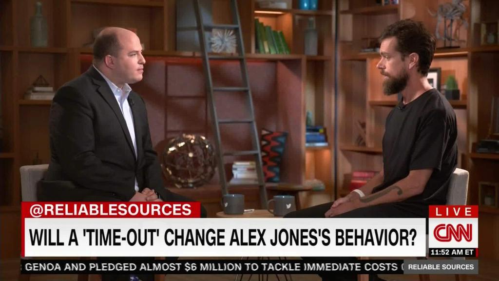 Twitter CEO explains 'time-out' for Alex Jones