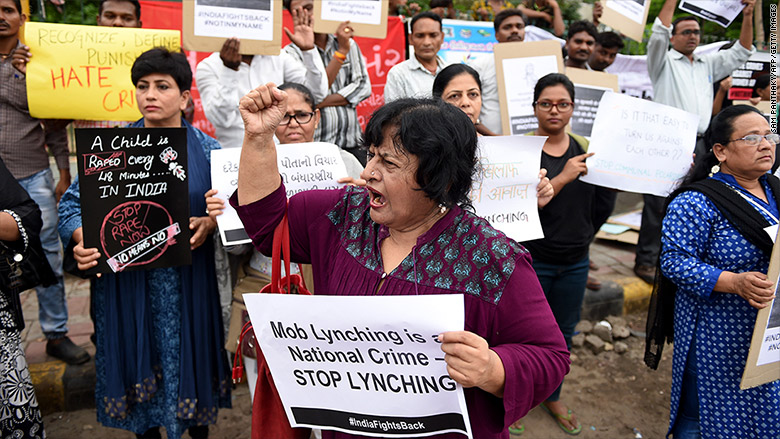india mob lynching protest