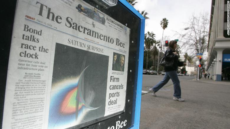 sacramento bee newspaper rack