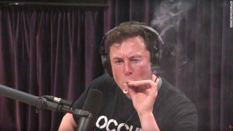 elon musk joe rogan smoking