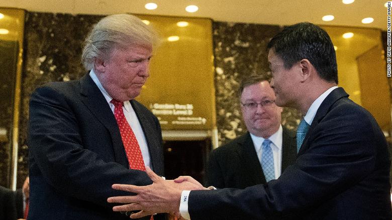 Jack Ma Alibaba Donald Trump 2017