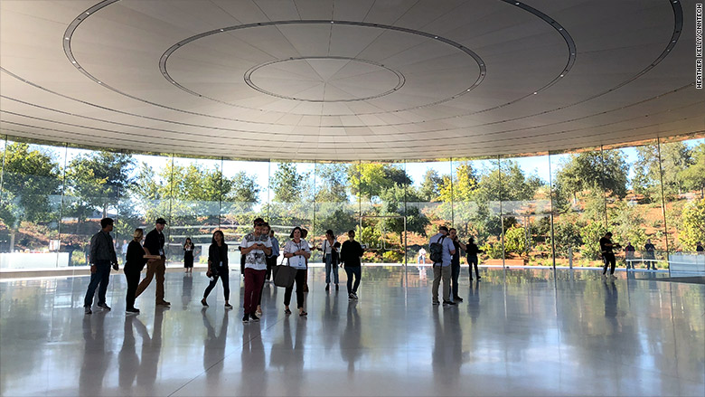 steve jobs theater interior cnntech