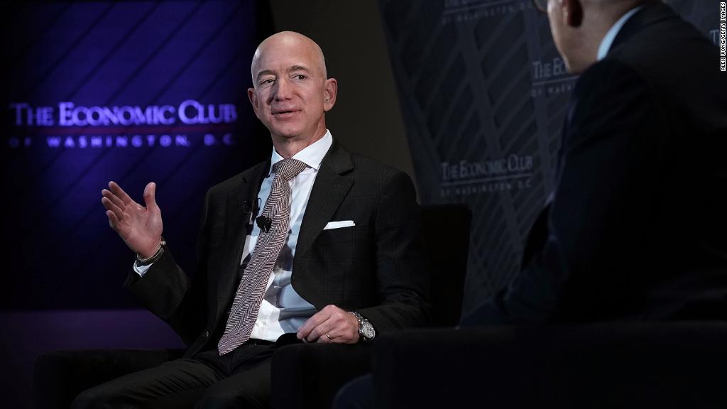 Jeff Bezos defends the press against Trump
