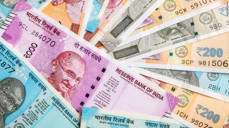 images of indian money bundles