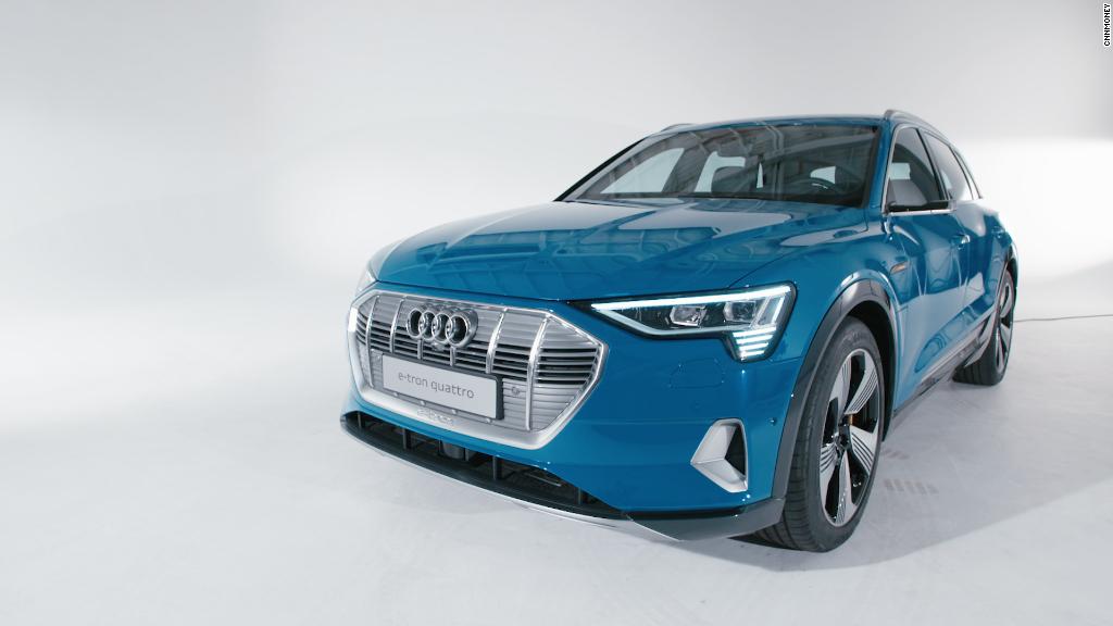 Audi E-Tron, a new all-electric SUV, is unveiled