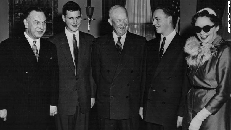 georgescu family meets president Eisenhower