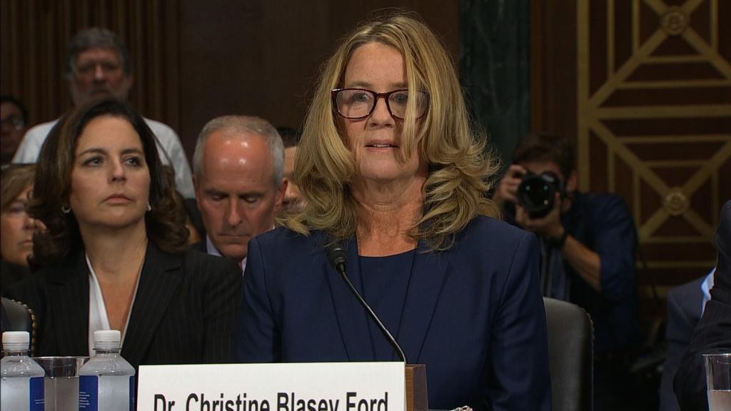 Christine Blasey Ford chokes up: I'm terrified