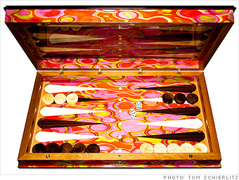 For your mentor: Lacquered backgammon set 