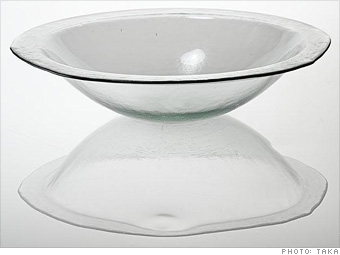 VivaTerra's Glass Bowl on Pedestal