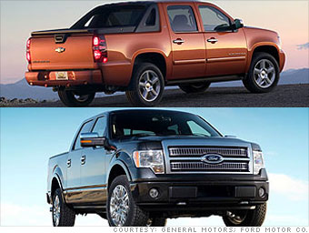 Large Truck: Ford F-150, Chevrolet Avalanche